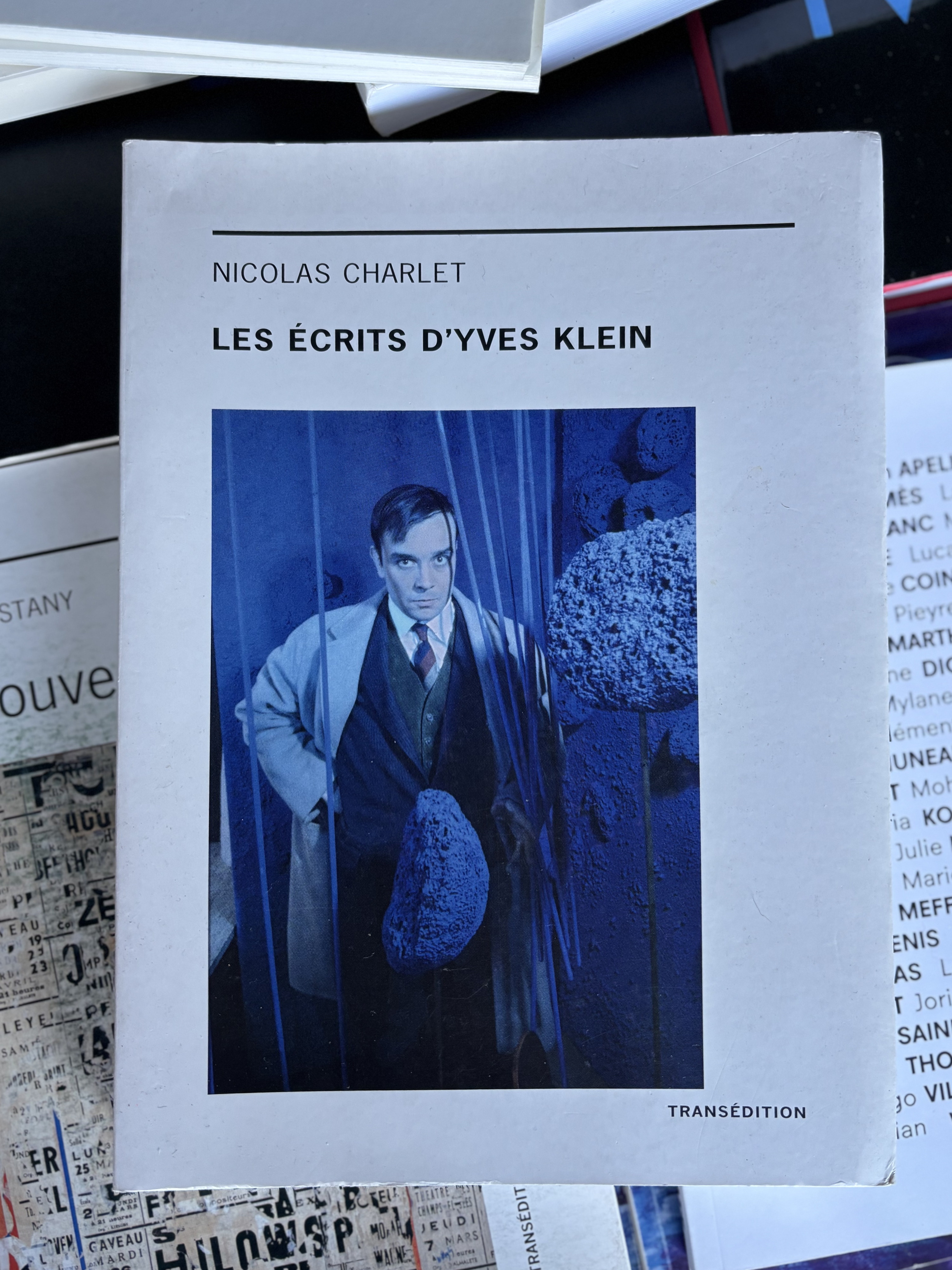 Livre "Les écrits d'Yves Klein" de Nicolas Charlet