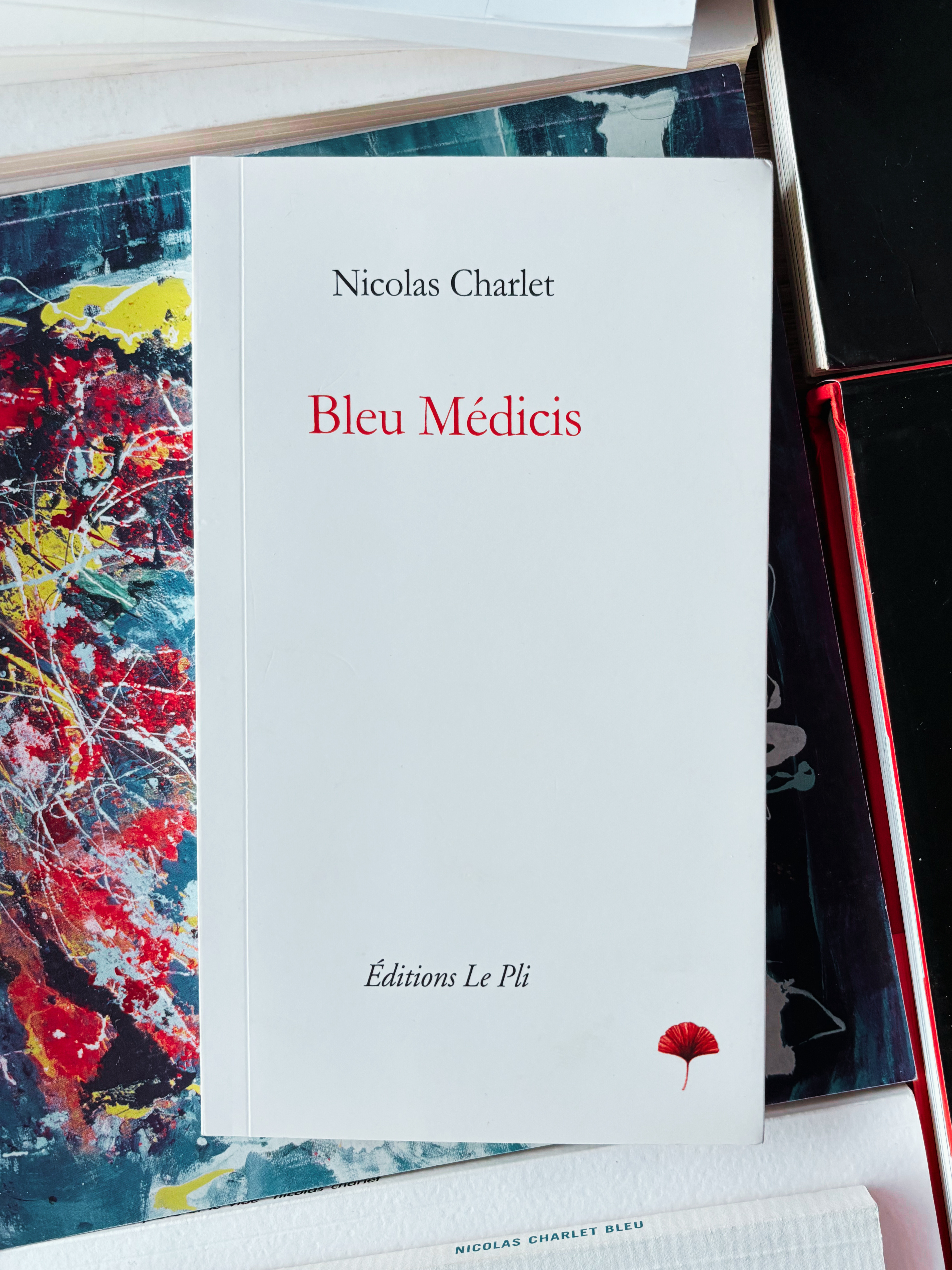 Image du livre "Bleu Médicis" de Nicolas Charlet.